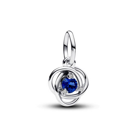 Pandora Moments September Blue Eternity Circle Dangle Charm