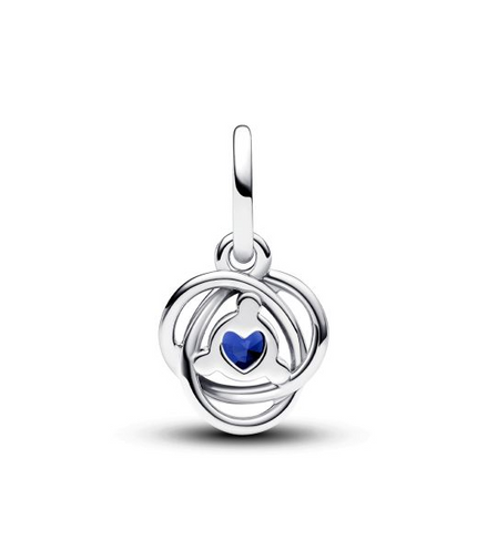 Pandora Moments September Blue Eternity Circle Dangle Charm