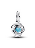 Pandora Moments December Turquoise Blue Eternity Circle Dangle Charm