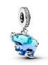 Pandora Moments Blue Murano Glass Elephant Dangle Charm