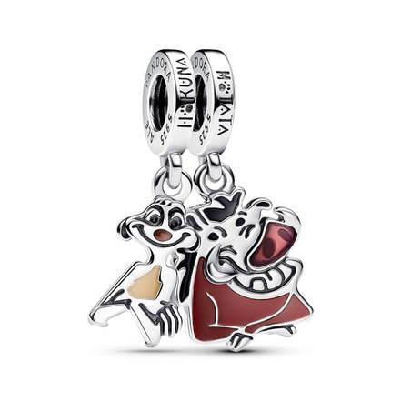 Pandora - Disney, The Lion King Timon & Pumbaa Splittable Dangle Charm