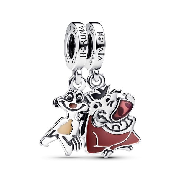 Pandora - Disney, The Lion King Timon & Pumbaa Splittable Dangle Charm