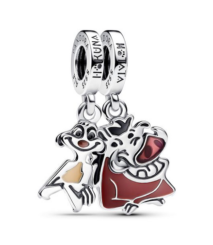 Pandora - Disney, The Lion King Timon & Pumbaa Splittable Dangle Charm