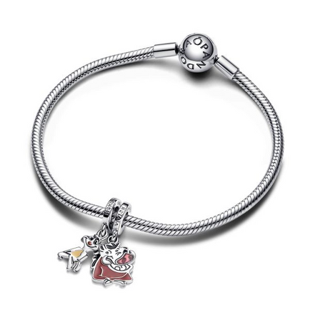 Pandora - Disney, The Lion King Timon & Pumbaa Splittable Dangle Charm