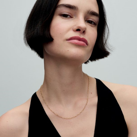 Pandora Essence Linked Hearts Gold-Plated Collier Necklace 45 cm