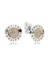 Pandora Signature Two-Tone Logo Stud Earrings