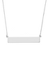 Sterling Silver Engravable 18" Bar Necklace