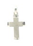 14K White Gold Sand Blast Cross Charm