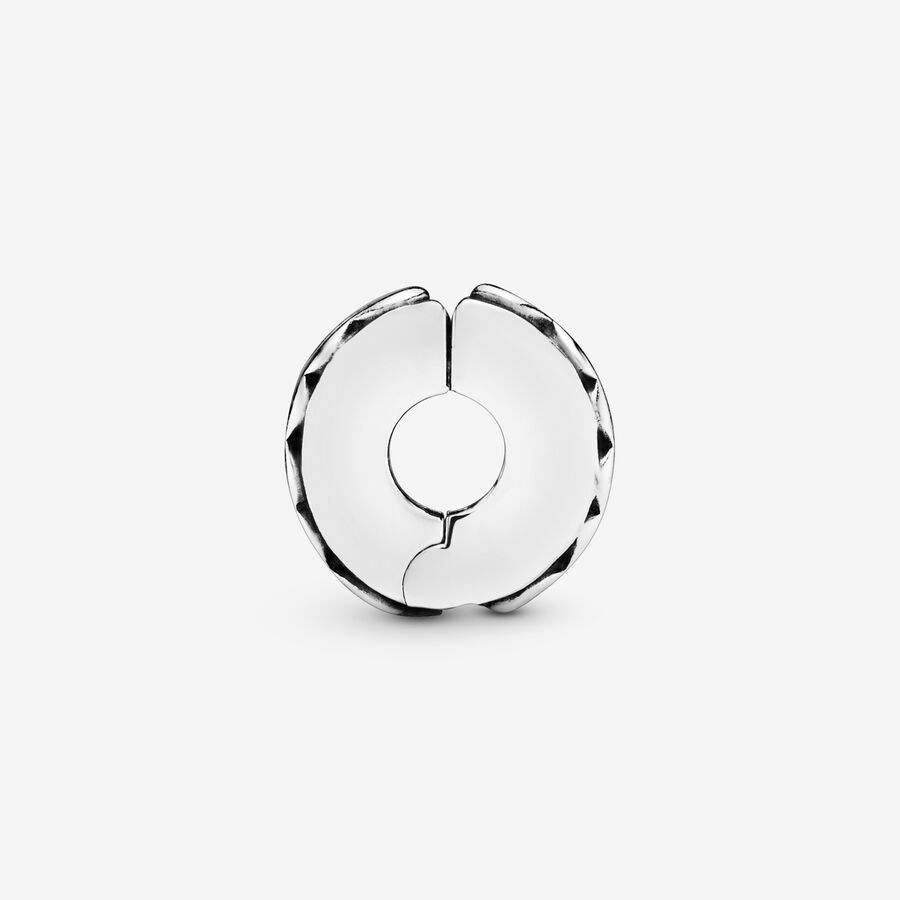 Pandora Moments Silver  Band of Hearts Clip Charm