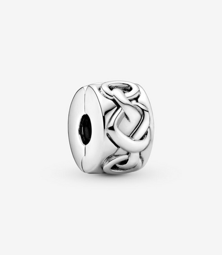 Pandora Moments Knotted Hearts Clip Charm