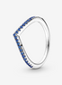 Pandora Timeless Wish Sparkling Blue Ring Size 6