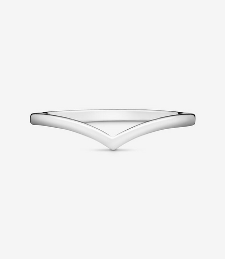 Pandora Timeless Silver Polished Wishbone Ring Size 7