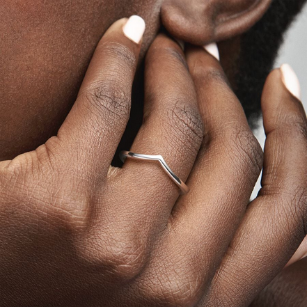 Pandora Timeless Polished Wishbone Ring Size 8.5