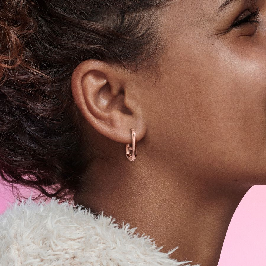 Pandora ME Rose Plated Link Single Earring
