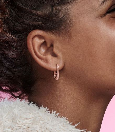 Pandora ME Rose Plated Link Single Earring