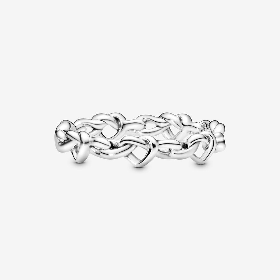 Pandora Moments Knotted Hearts Ring Size 6