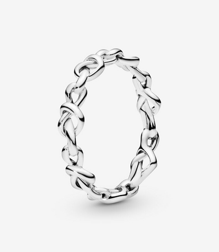 Pandora Moments Knotted Hearts Ring Size 7