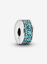 Pandora Momenrts Teal Pavé Clip Charm
