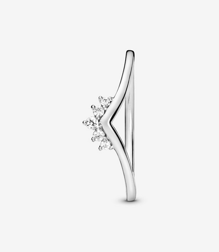 Pandora Moments Tiara Wishbone Ring Size 6