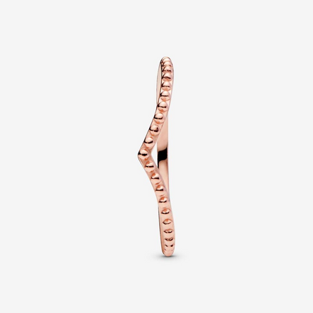 Pandora Timeless Beaded Wishbone Ring Size 5