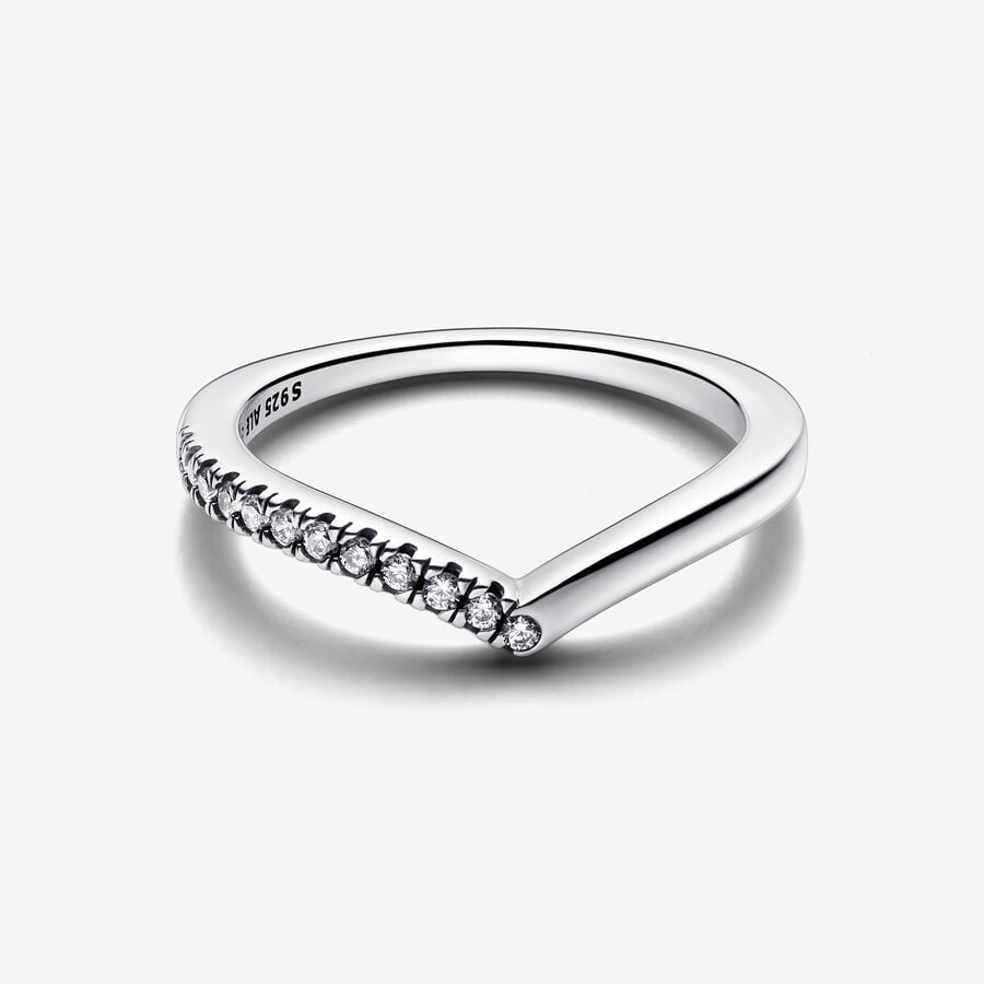 Pandora Timeless Wish Half Sparkling Ring Size 7.5