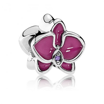 Pandora Pink Orchid Charm