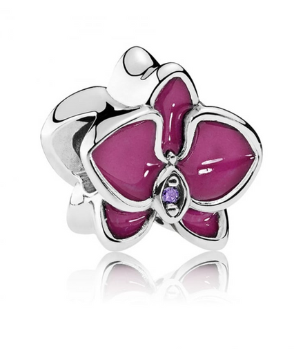 Pandora Pink Orchid Charm