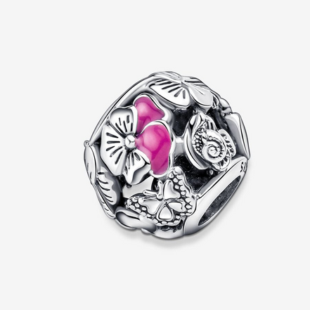 Pandora Moments Pansy Flower Friends Charm