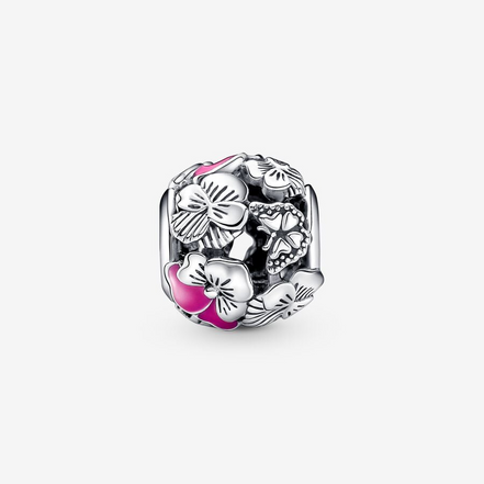 Pandora Moments Pansy Flower Friends Charm