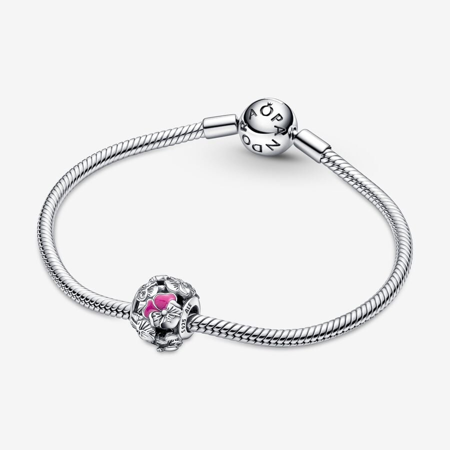 Pandora Moments Pansy Flower Friends Charm