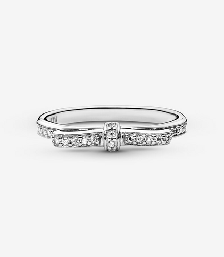 Pandora Timeless Sparkling Bow Ring Size 7.5