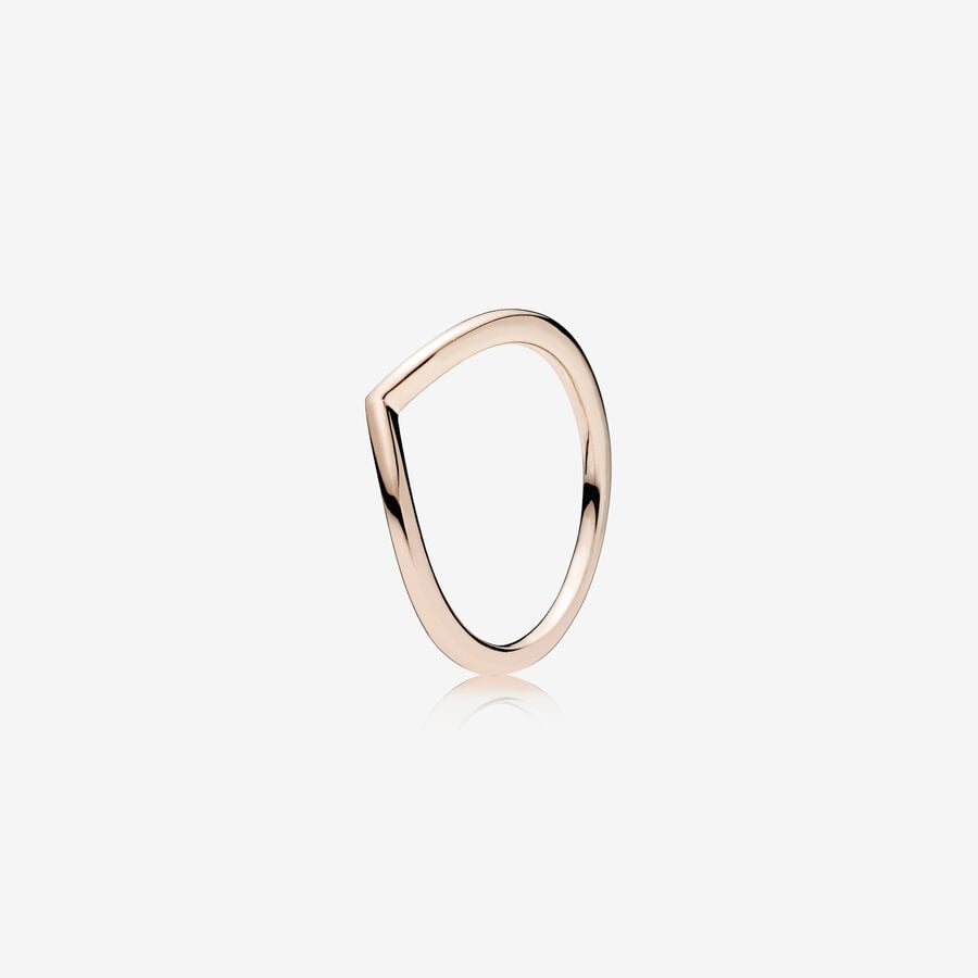 Pandora Timeless Polished Wishbone Ring Size 9