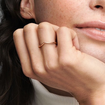 Pandora Timeless Polished Wishbone Ring Size 6