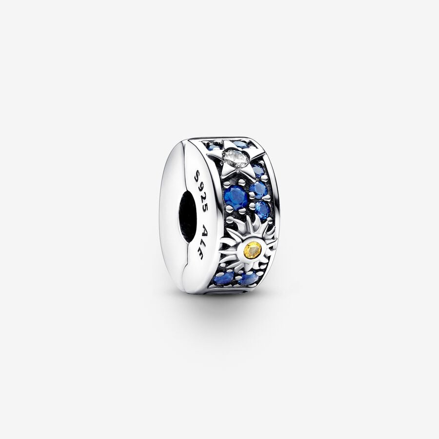 Pandora Moments Celestial Sun, Star & Moon Clip Charm