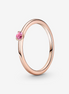 Pandora Timeless Pink Solitaire Ring Size 7.5