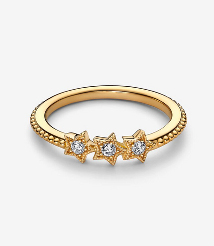 Pandora Moments Celestial Stars Ring Size 6