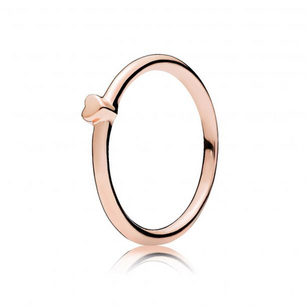 Pandora Moments Rose Puzzle Heart Ring Size 5