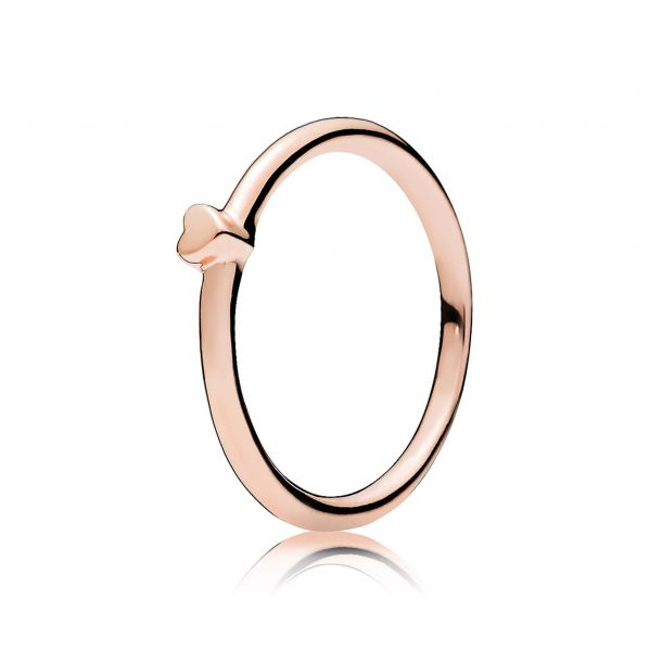 Pandora Moments Rose Puzzle Heart Ring Size 7.5