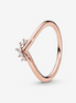 Pandora Timeless Tiara Wishbone Ring Size 4.5
