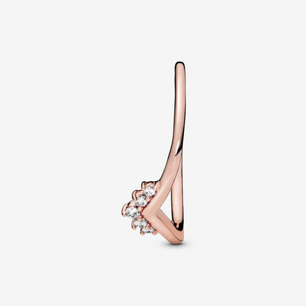 Pandora Timeless RoseTiara Wishbone Ring Size 8.5