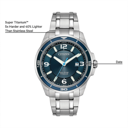 Citizen Mens Brycen Super Titanium Eco-Drive Watch