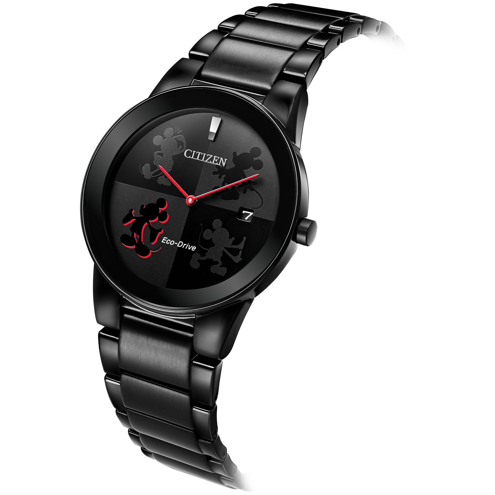Citizen Mens Mickey Mouse Black Eco-Drive Bracelet Watch