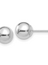 14K White Gold 7mm Polished Puffed Ball Earrings