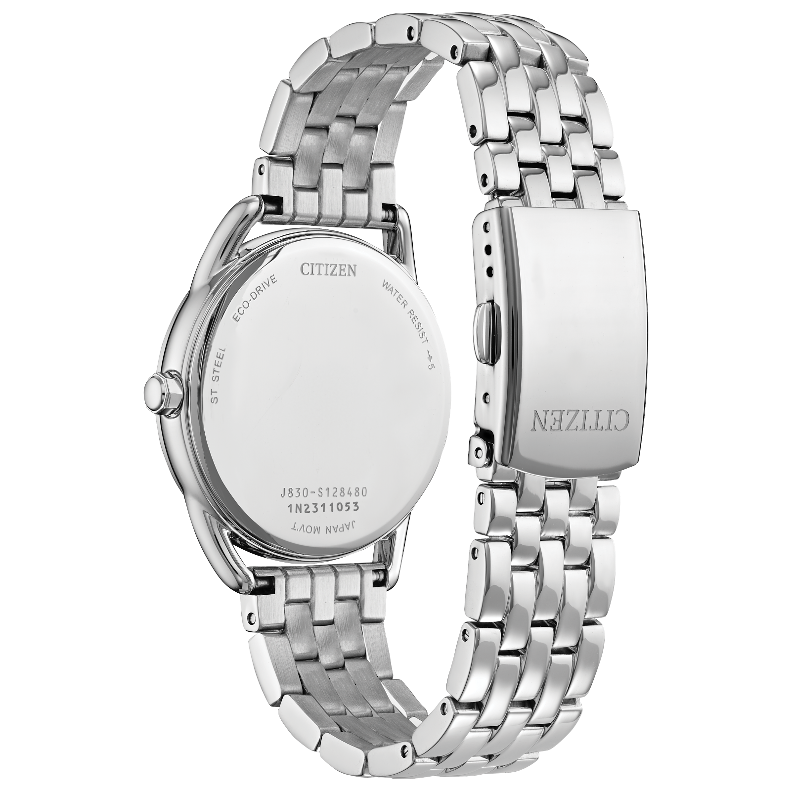 Citizen Ladies Eco-Drive Dress Classics Blue Dial  Stainless Steel Bracelet Watch