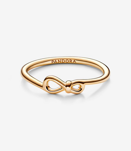 Pandora Moments Infinity Knot Ring Size 7.5