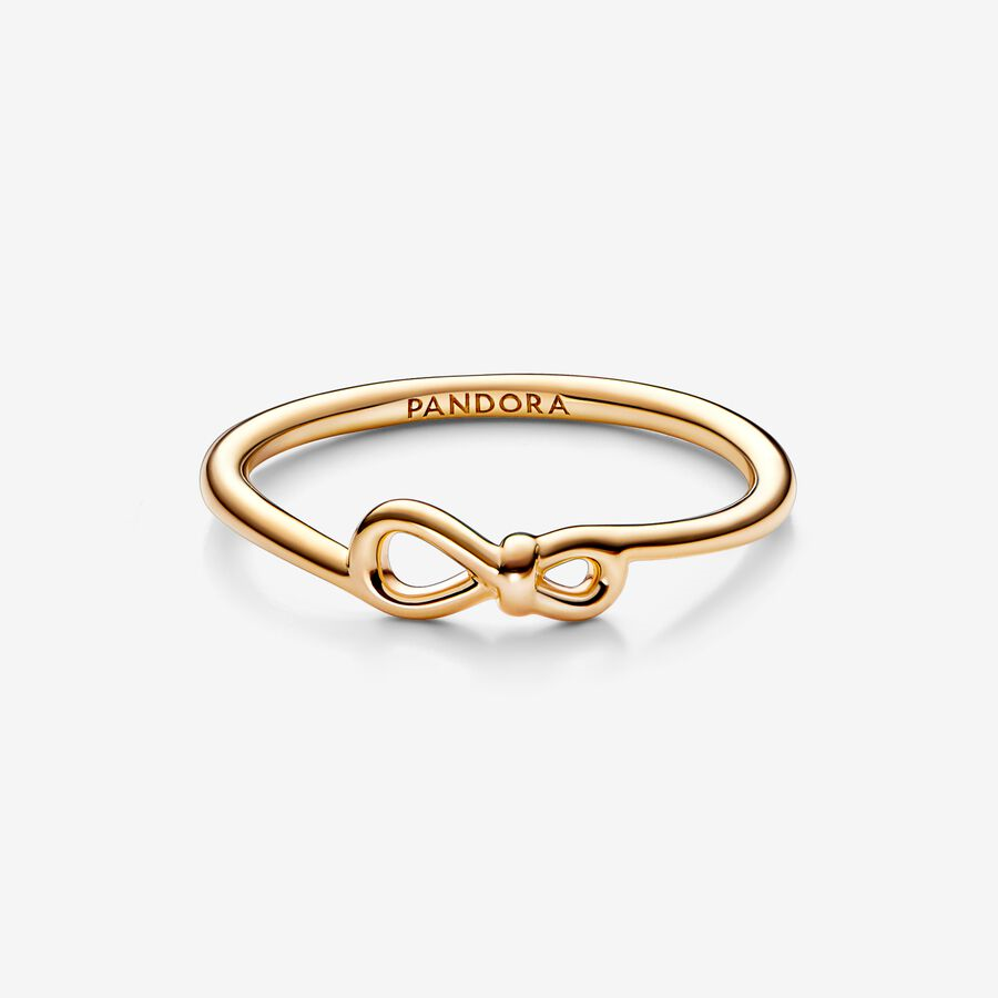 Pandora Moments Infinity Knot Ring Size 8.5