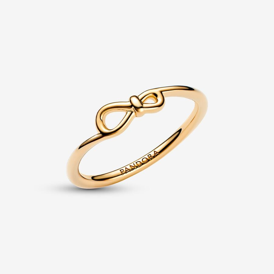 Pandora Moments Infinity Knot Ring Size 8.5