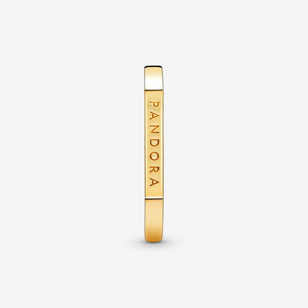 Pandora Signature Logo Bar Stacking Ring Size 6