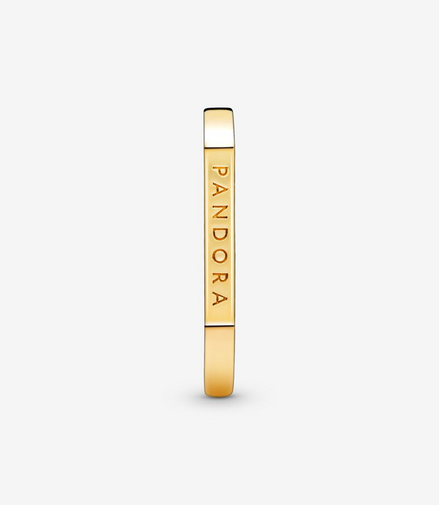 Pandora Signature Logo Bar Stacking Ring Size 6