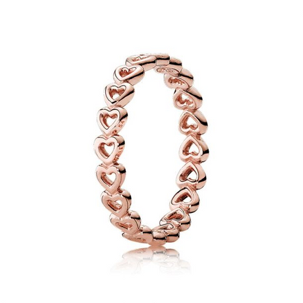 Pandora Moments Linked Love Ring Size 5